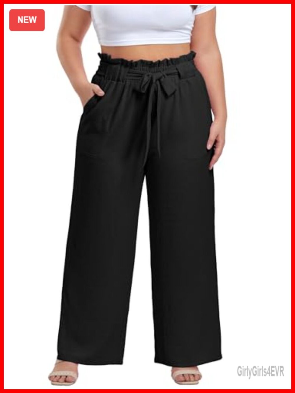 Plus Size High Waisted Wide Leg Palazzo Pants